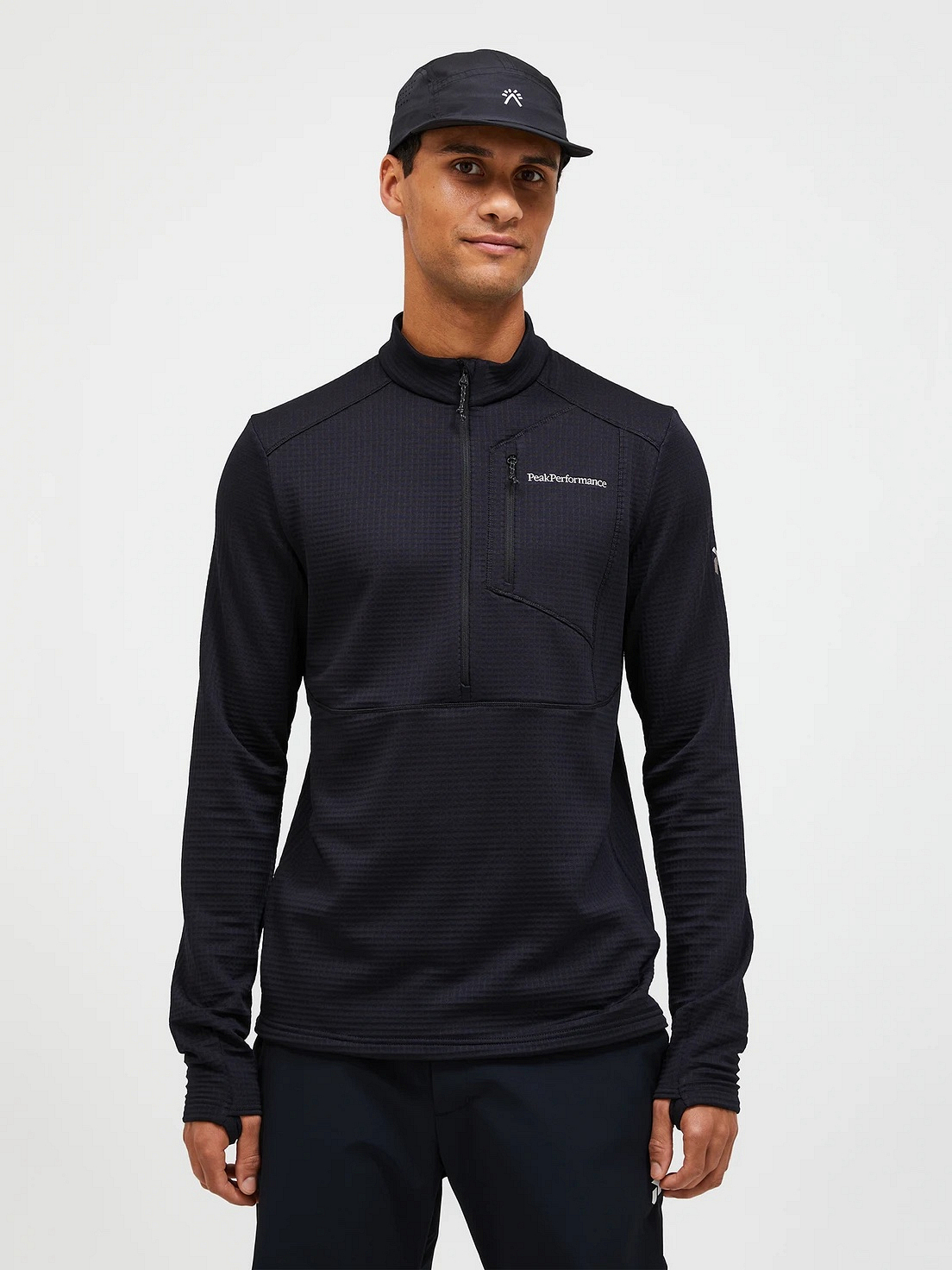 【 Peak】 ★ Polartec Half Zip Up Sweatshirt ★ Trail Polartec® Power Grid™ Half Zip Men (C/O) - Peak